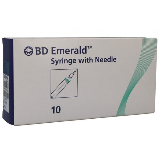 SIRINGA BD EMERALD 5ML GAUGE G23 11/4 10 PEZZI