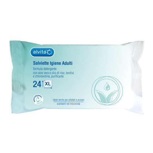 ALVITA SALVIETTE IGIENE INTIMA ADULTI 24 PEZZI