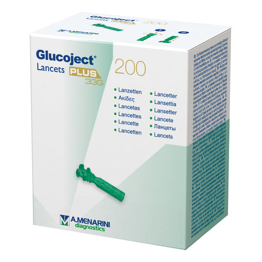 GLUCOJECT LANCETS PLUS G33 200 PEZZI