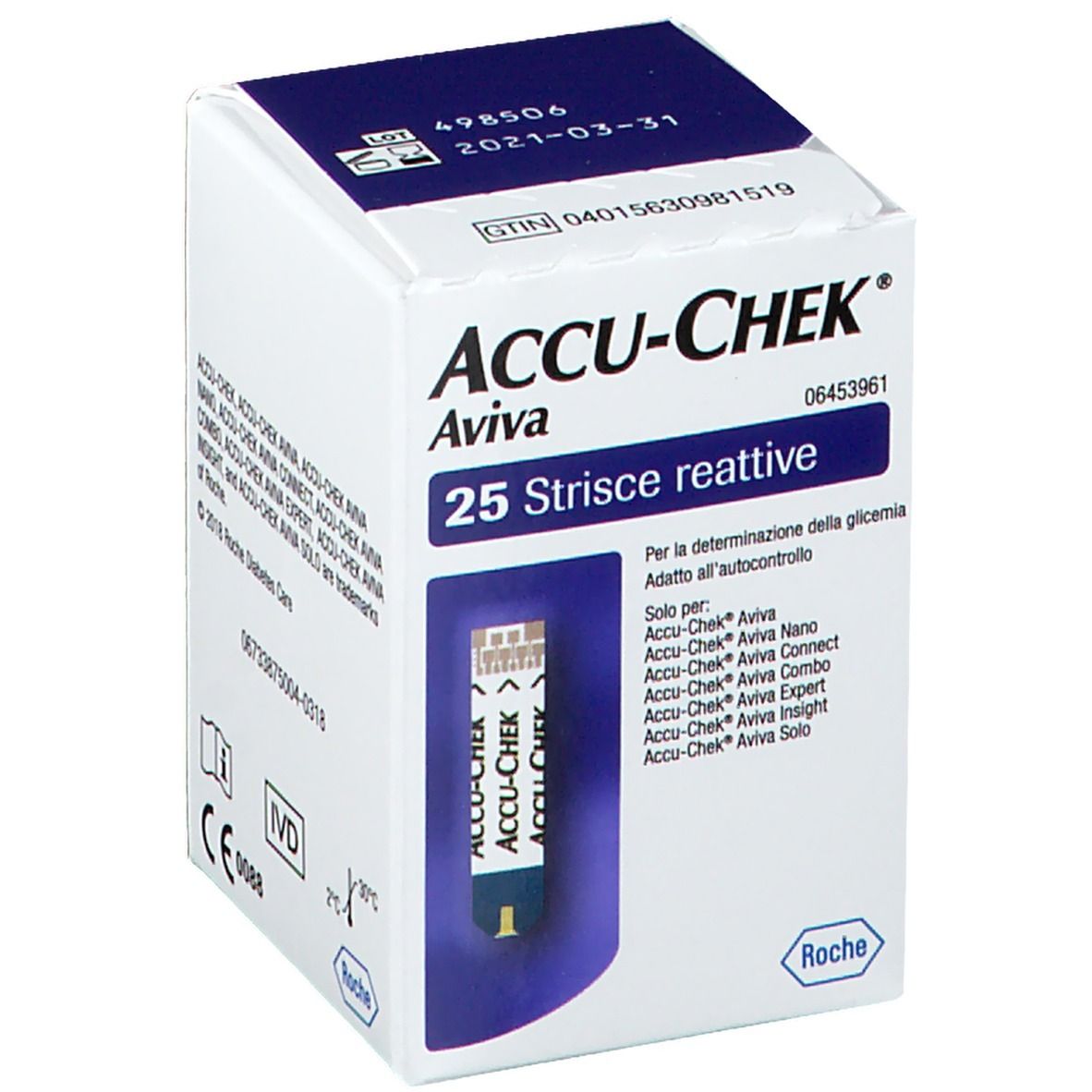 ACCU CHEK AVIVA 25 STRISCE