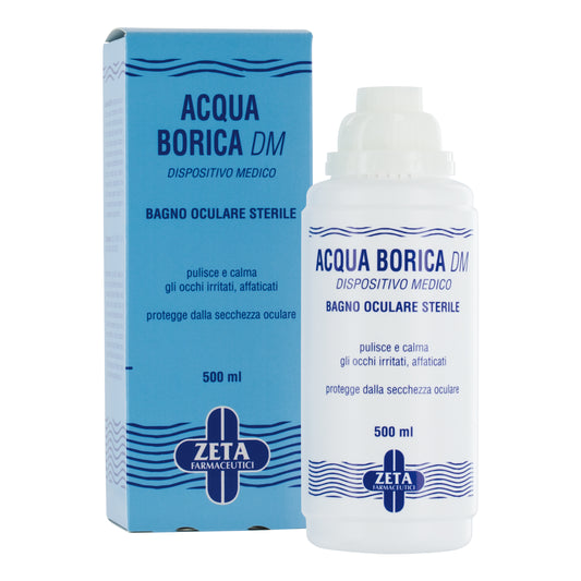 ACQUA BORICA PER BAGNO OCULARE STERILE 500ML ZETA