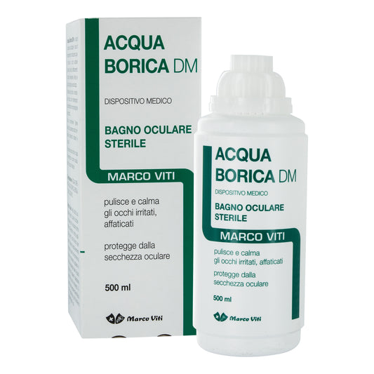 ACQUA BORICA PER BAGNO OCULARE STERILE 500ML VITI