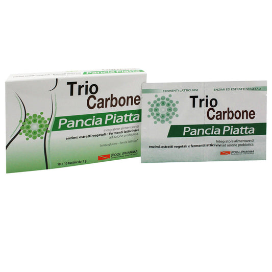TRIOCARBONE PANCIA PIATTA 10+10 BUSTINE