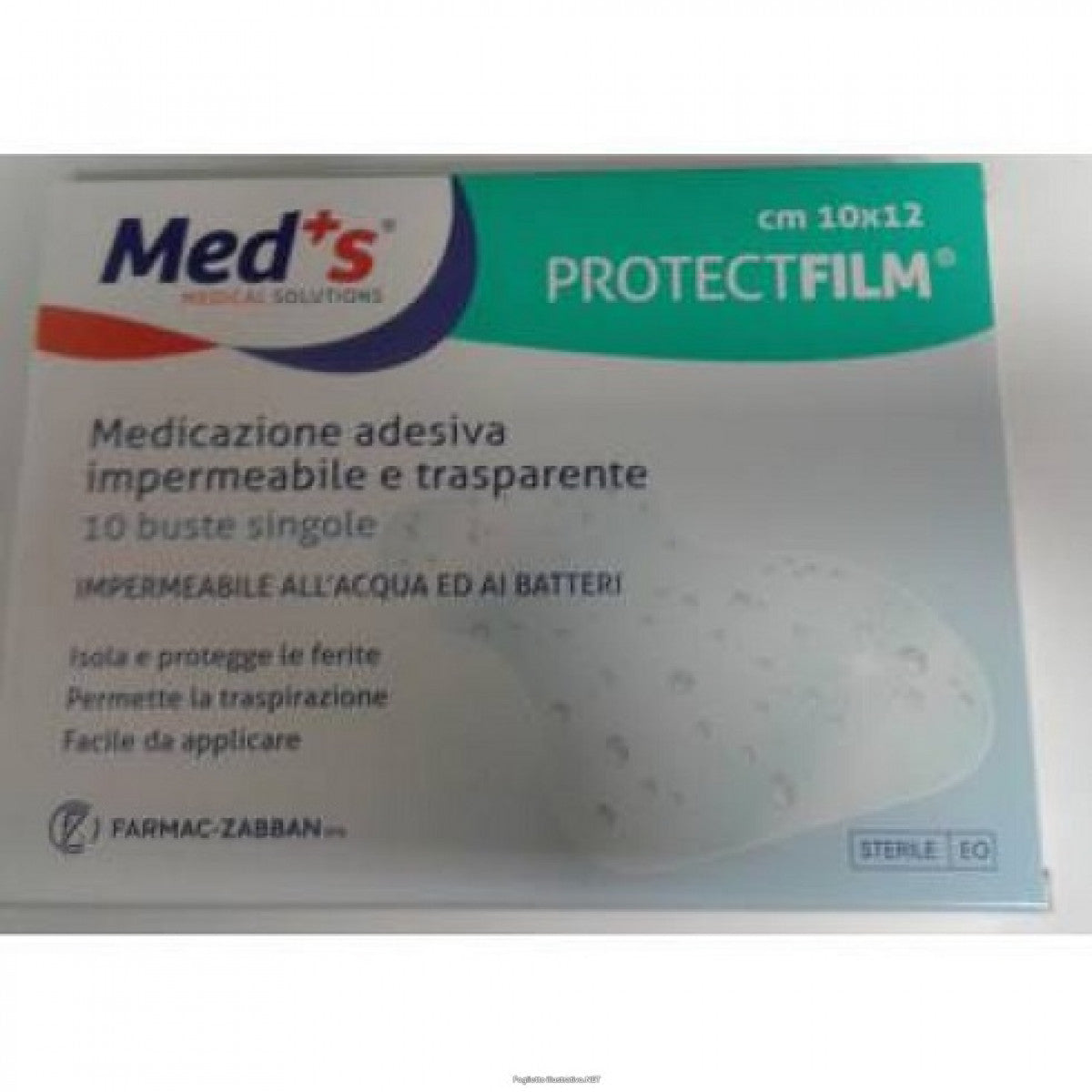 MEDS FARMAC-ZABBAN Protect Film Ades.10x12 10pz