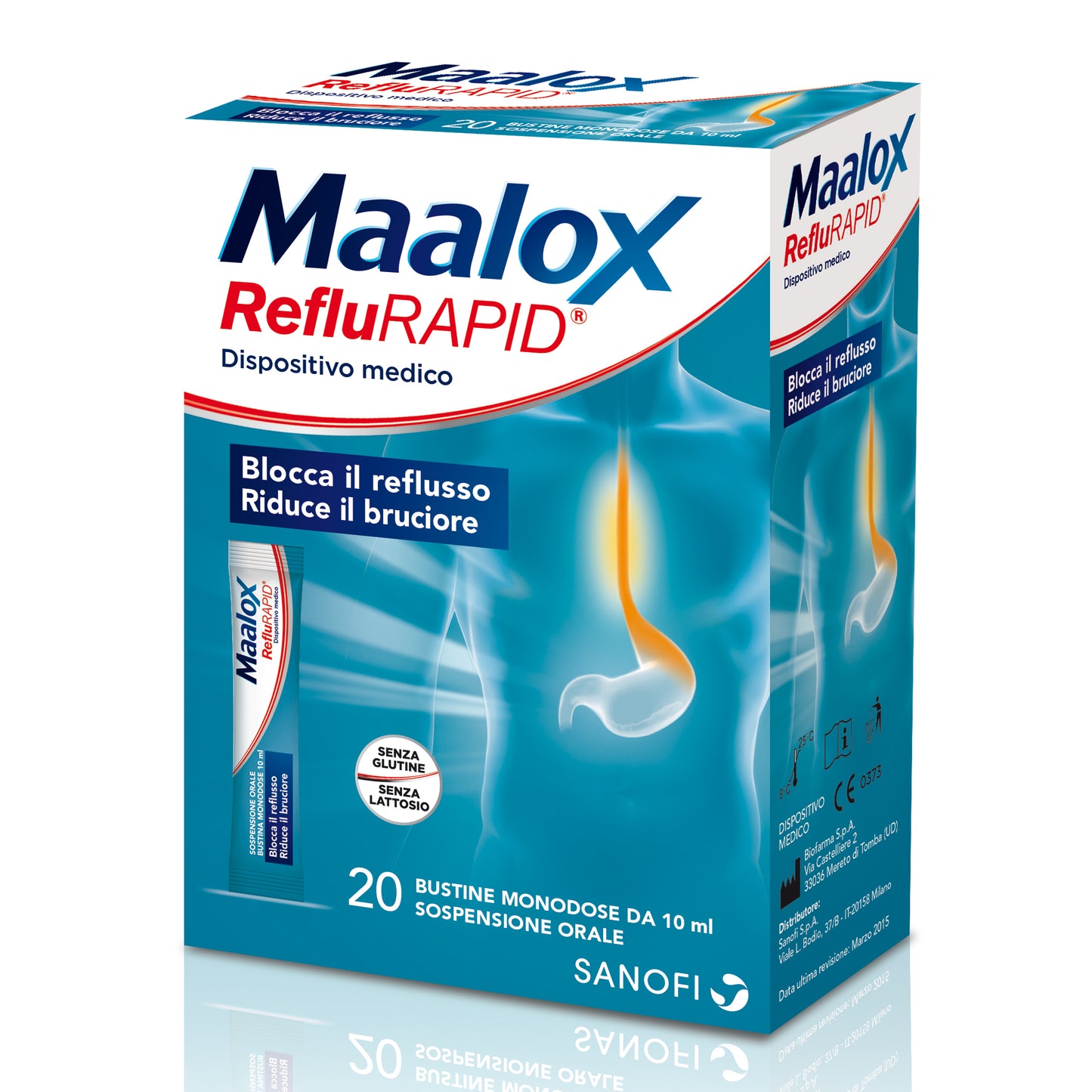 MAALOX REFLURAPID 20 BUSTINE