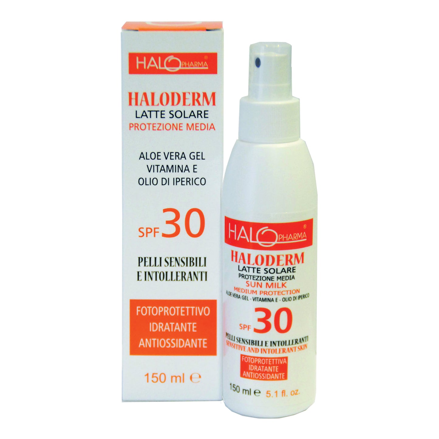 HALODERM LATTE SOL SPF30 150ML