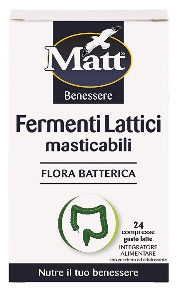 Matt Fermenti Lattici Masticabili 24 Compresse