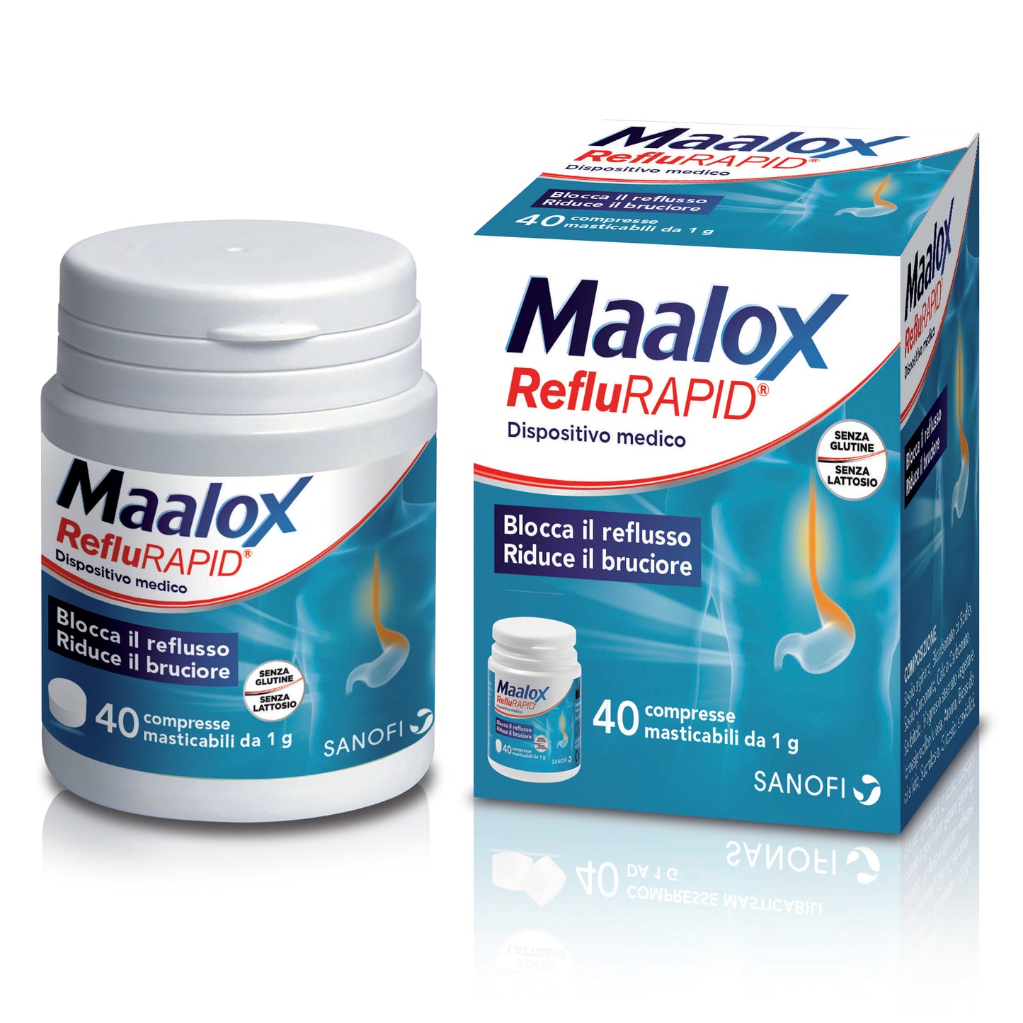MAALOX REFLURAPID 40 COMPRESSE MASTICABILI