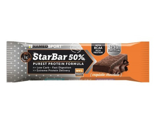 STARBAR 50% PROTEIN EXQUISITE CHOCOLATE BARRETTA 50 GRAMMI