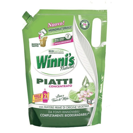 Winni's Ecoricarica Detersivo Piatti Lime/ Fiori Di Mela 1000 ml