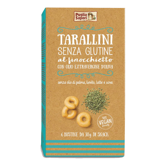 PUGLIA SAPORI Tarallini Finocchietto 6x30g
