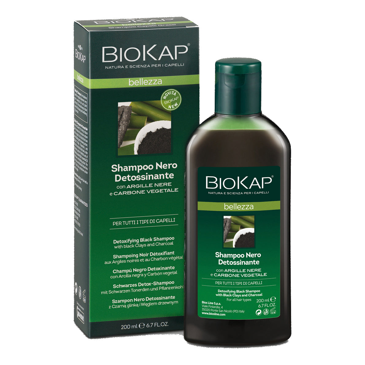 Biokap Shampoo Nero Detossinante 200ml