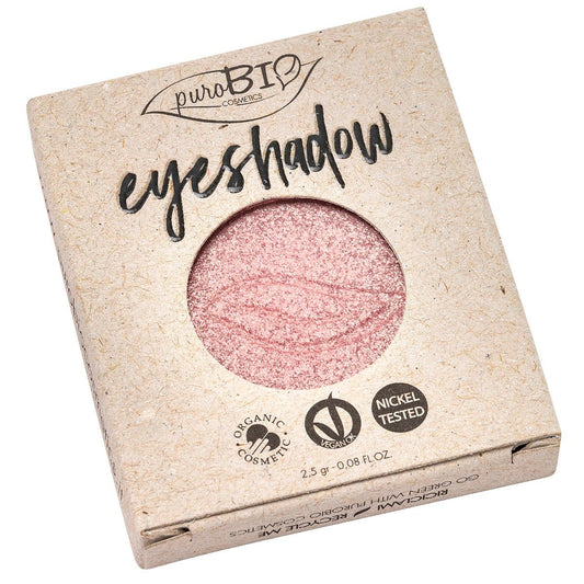 Purobio Ombretto Compatto Shimmer Refill Rosa N°25 2,5g