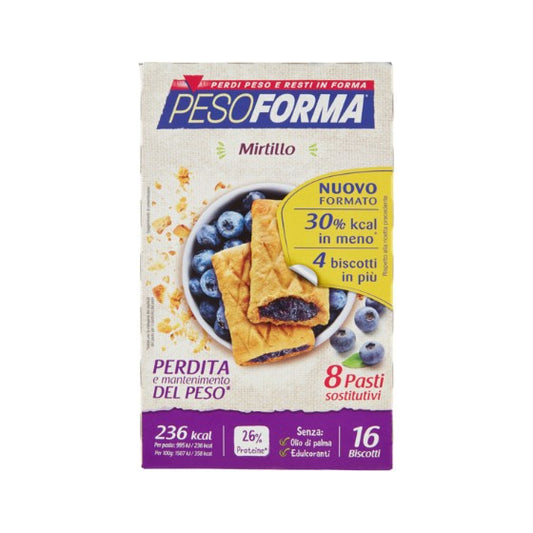 PESOFORMA BISCOTTO MIRTILLI 16 PEZZI