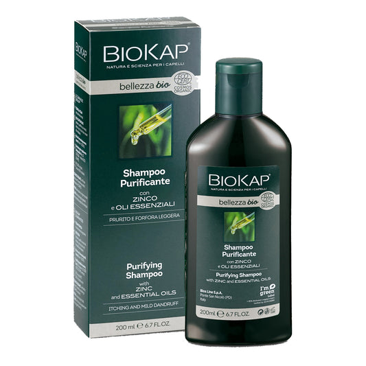 Biokap Bio Shampoo Purificante 200ml cert Ecocert Cosmos