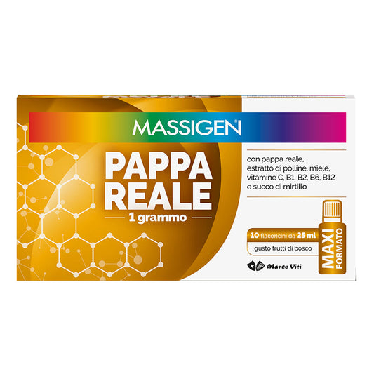 MASSIGEN PAPPA REALE 10 FLACONCINI 25ML