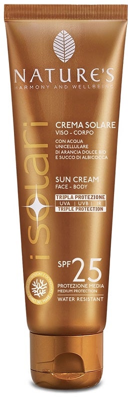 Nature's I Solari Crema Viso Corpo SPF25 - 75 ml travel size