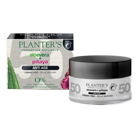 Planter's Crema Viso Notte AntiAge Aloe + Pitaya 50ml