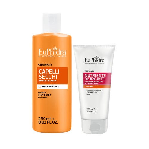 EuPhidra Shampoo Capelli Secchi 250ml + Balsamo Nutriente Districante 200ml