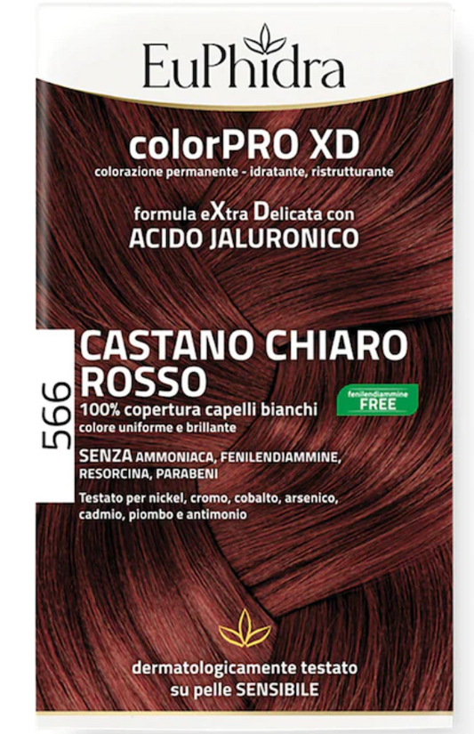 EUPHIDRA COLORPRO XD566 CASTANO CHIARO ROSSO