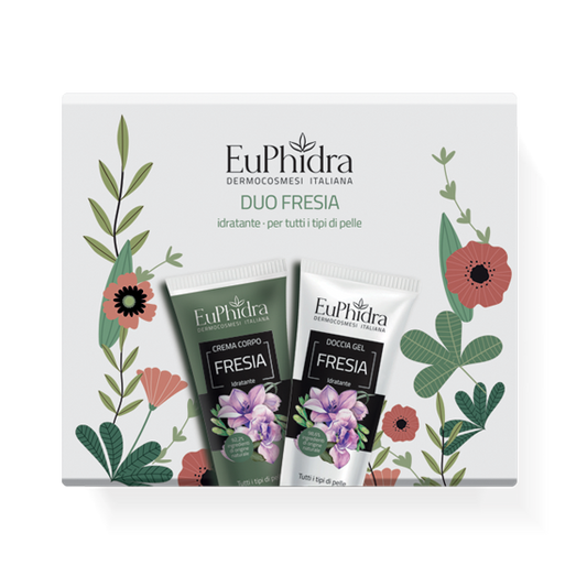 EUPHIDRA COFANETTO DUO DI FRESIA: CREMA CORPO IDRATANTE FRESIA + DOCCIA GEL IDRATANTE FRESIA