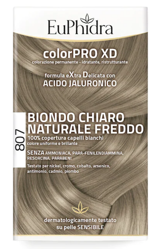 EUPHIDRA COLORPRO XD 807 BIONDO CHIARO NATURALE FREDDO