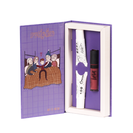 Purobio Kit La Fabbrica Di Cioccolato Rossetto+Scrub Labbra+Balsamo Labbra