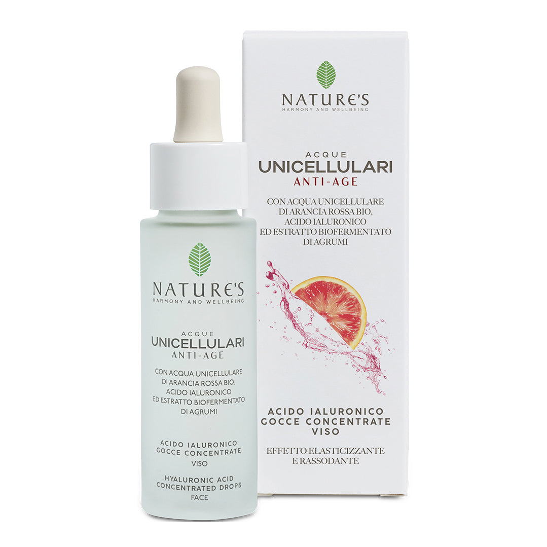Nature's Acque Unicellulari Acido Ialuronico Gocce Viso 30ml