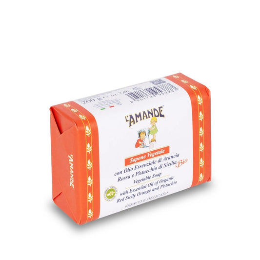 L'amande Sapone Vegetale Arancia Rossa E Pistacchio di Sicilia 200g