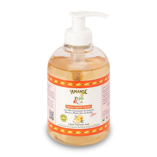 L'amande Sapone Liquido Arancia Rossa E Pistacchio di Sicilia 300ml