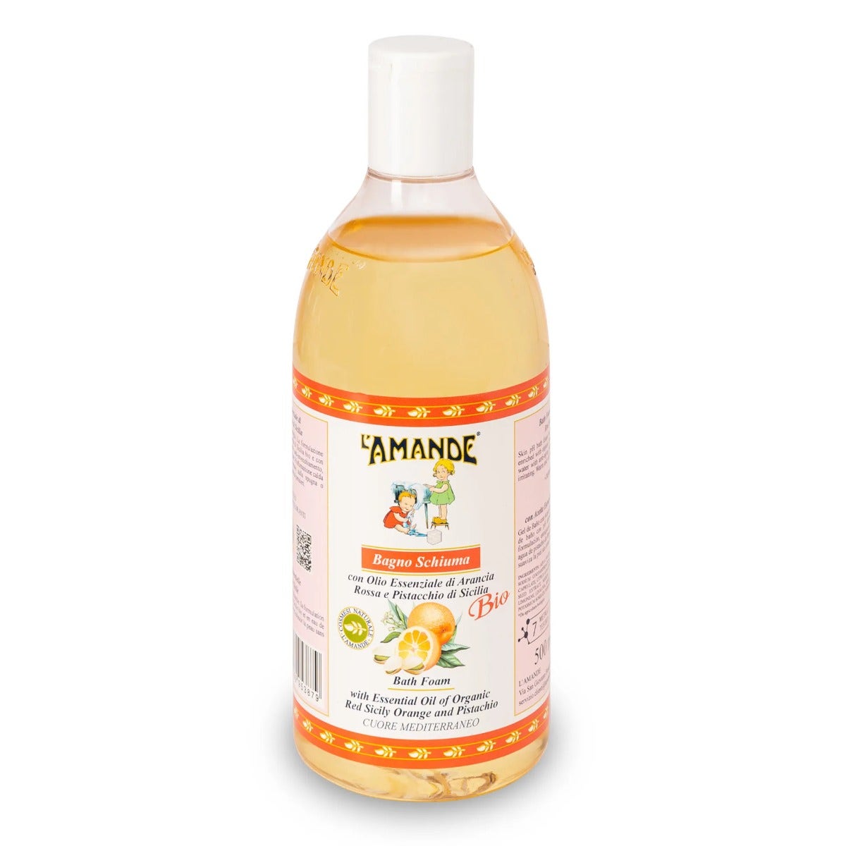 L'amande Bagnoschiuma Arancia Rossa E Pistacchio di Sicilia 500ml