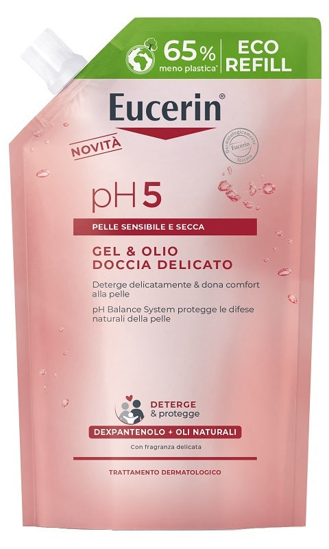 Eucerin Ph5 Gel & Olio Doccia Delicato Refill 400ml