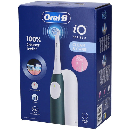 Oralb Power Spazzolino Elettrico Io2 Series Forest Green + Travel Case