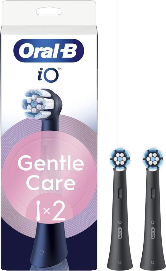 Oralb Power Refill io Gentle Clean Black 2 Pezzi