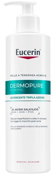 Eucerin Dermopure Clinical Gel Detergente Tripla Azione 400ml