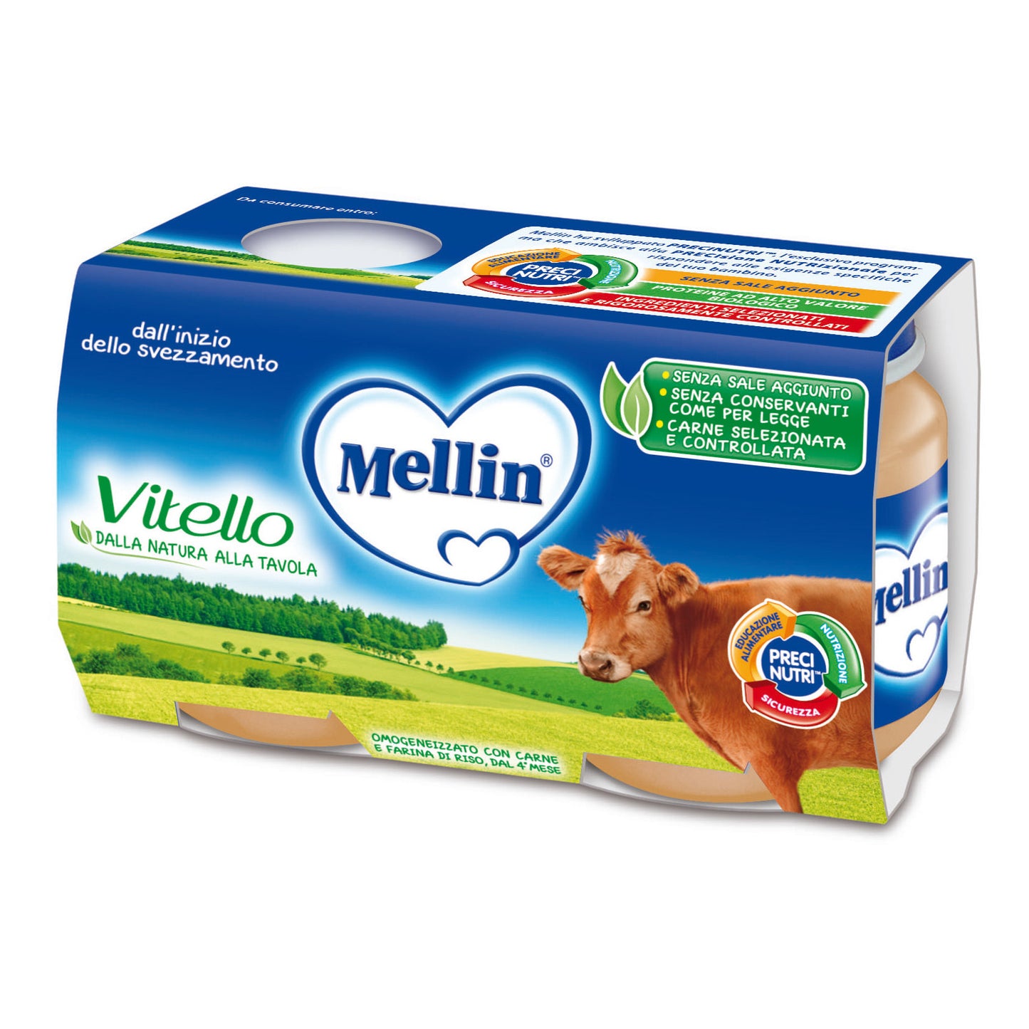 MELLIN-OMO.VITELLO 2X120G
