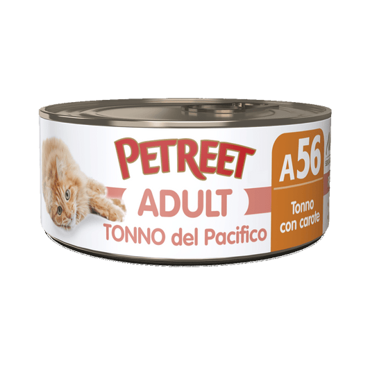 Petreet Adult Tonno Del Pacifico Con Carote Per Gatti Lattina 70g