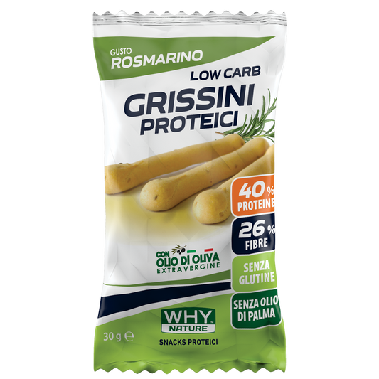Why Nature Grissini Proteici Rosmarino 30g