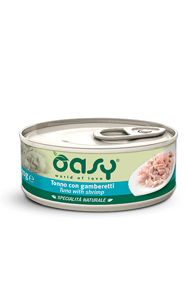 Oasy Wet Cat Tonno Con Gambaretti Cibo Umido Per Gatti Adulti 70g