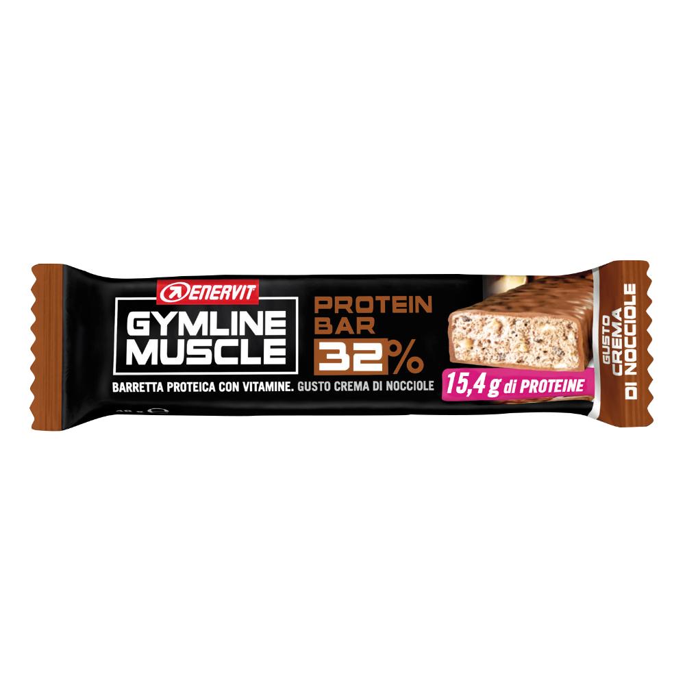 GYMLINE PROT BAR 32% CR NOCC