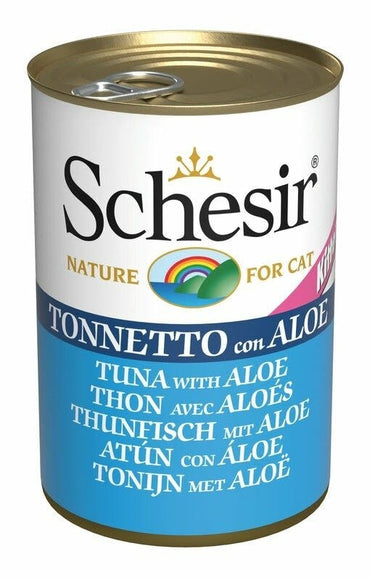 Schesir Tonnetto Con Aloe Cibo Umido Per Gattini Lattina 140g