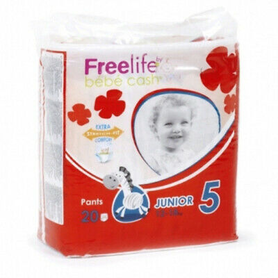 FREELIFE BEBECASH PANTS JUNIOR TAGLIA 5 (12-18KG) 20 PEZZI