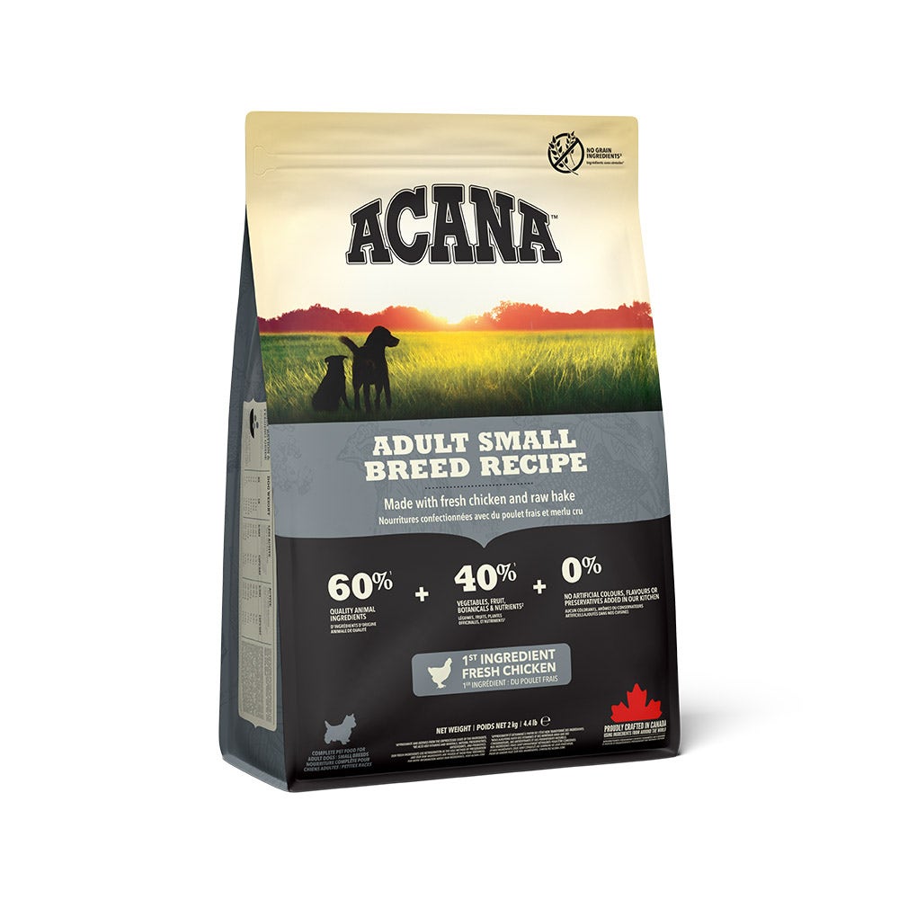 Acana Cane Adult Small Breed Crocchette Pollame e Passera del Pacifico Sacco 2kg