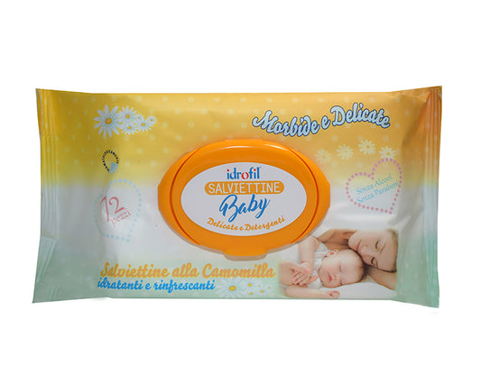 IDROFIL SALVIETTINE BABY CAMOMILLA 72 PEZZI