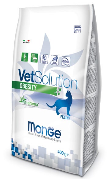 Monge VetSolution Obesity Linea Veterinaria Cibo Secco Gatti 400g