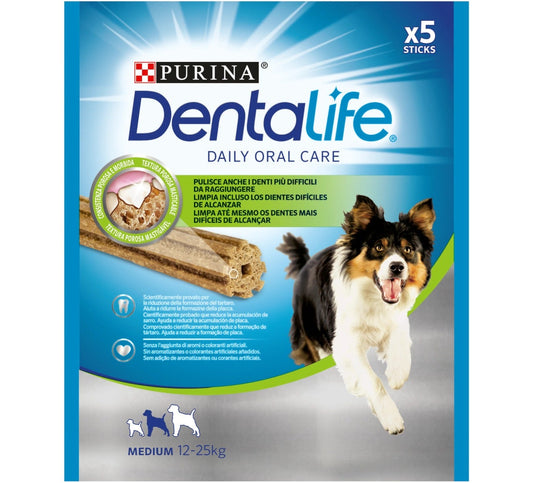 Purina Dentalife Snack Daily Oral Care Per Cani 12 - 25kg Taglia Medium 5 Stick