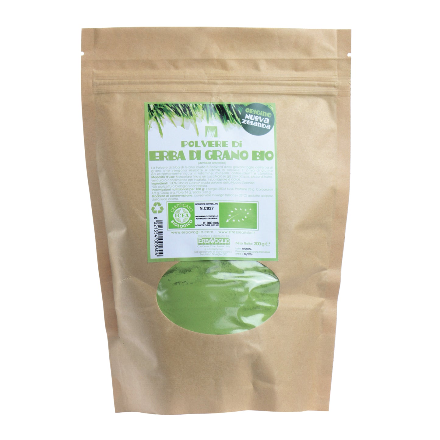 ERBA DI ORZO NUOVA ZELANDA BIO