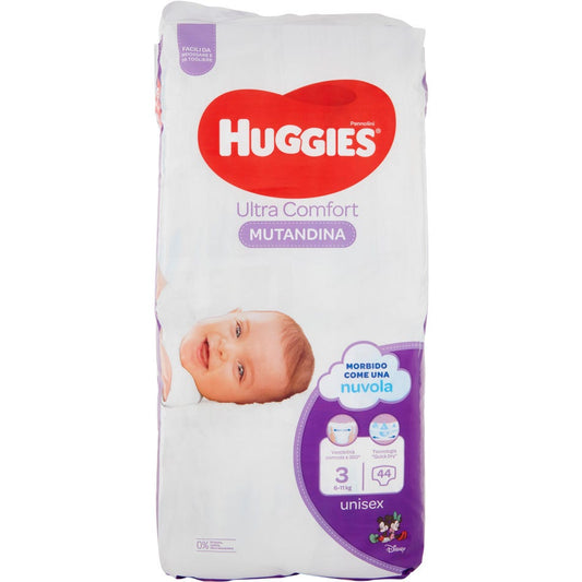 Huggies Ultra Comfort Pannolini Mutandina Taglia 3 44 Pezzi