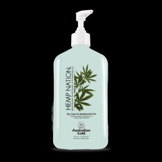 Australian Gold Hemp Nation Crema Idratante Prolungatore Di Abbronzatura Sale Marino E Legno Di Sandalo 535ml