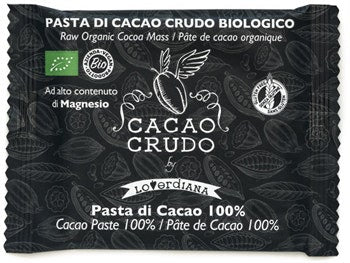 Cacao Crudo Pasta Di Cacao 100% 30g